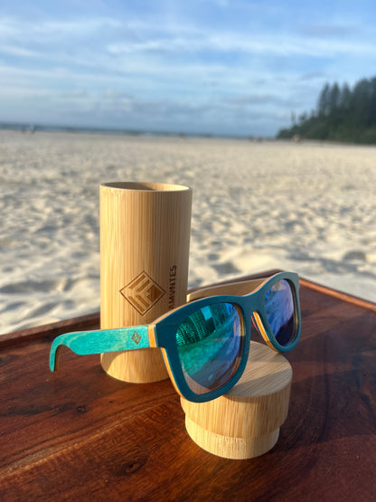 Wooden Sunglasses Polarized lens Wayfarer Style