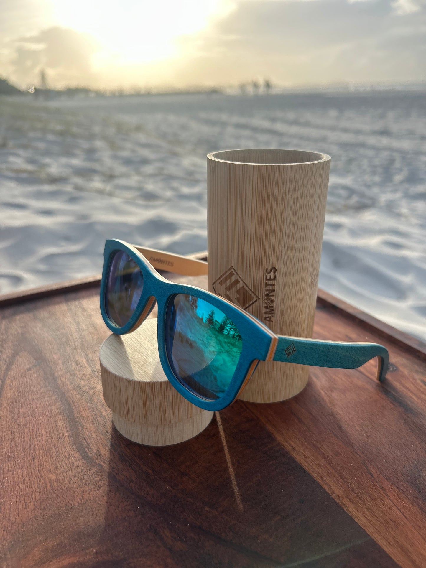 Wooden Sunglasses Polarized lens Wayfarer Style