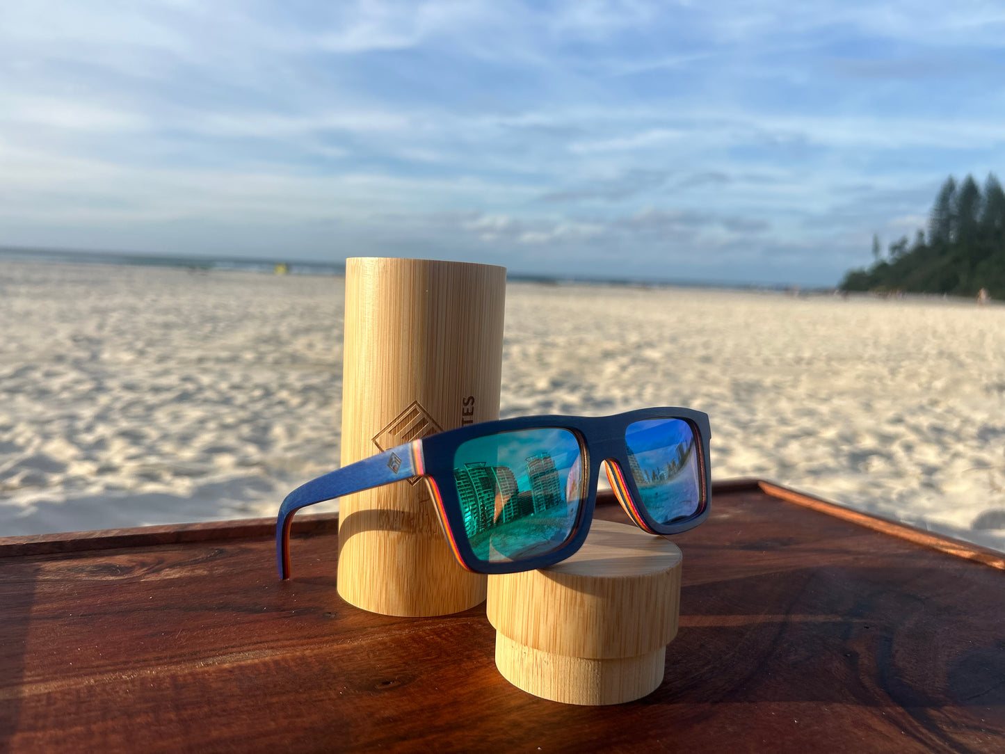 Wooden Sunglasses Polarized lens Square Style