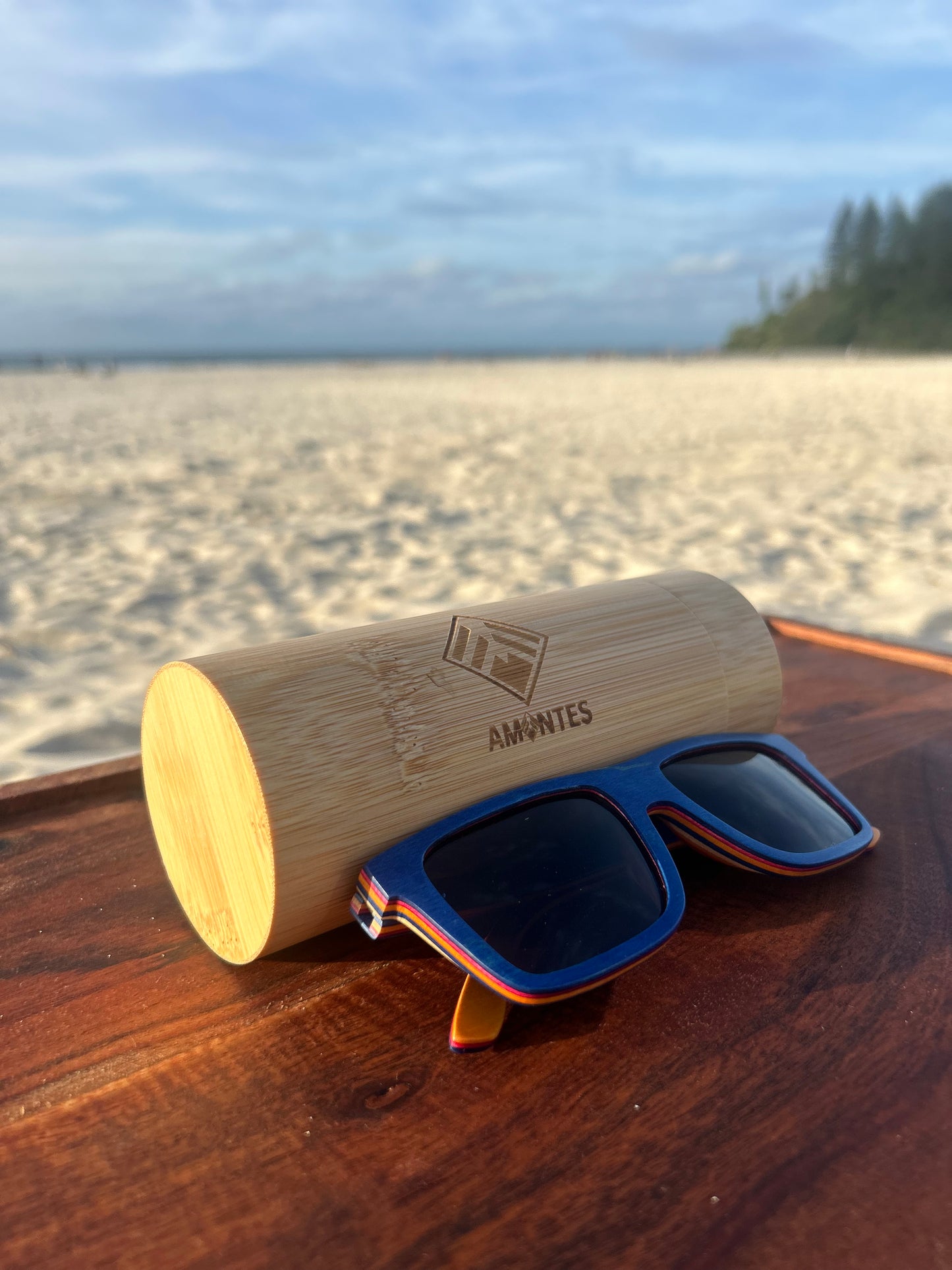 Wooden Sunglasses Polarized lens Square Style