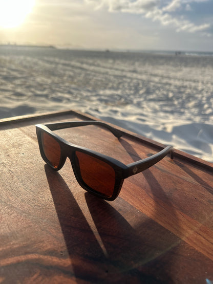 Bamboo Polarized lens Sunglasses Square Style