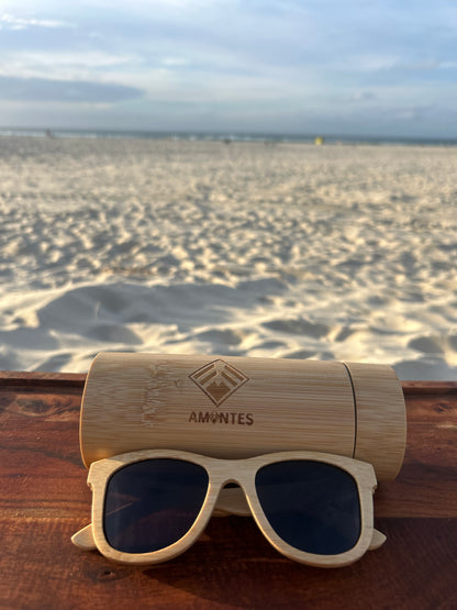 Bamboo Polarized lens Sunglasses Wayfarer Style