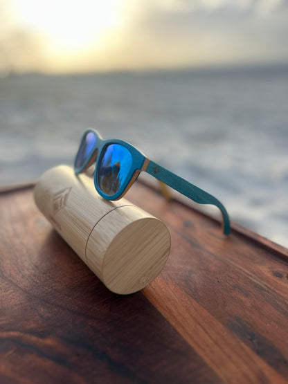 Wooden Sunglasses Polarized lens Wayfarer Style