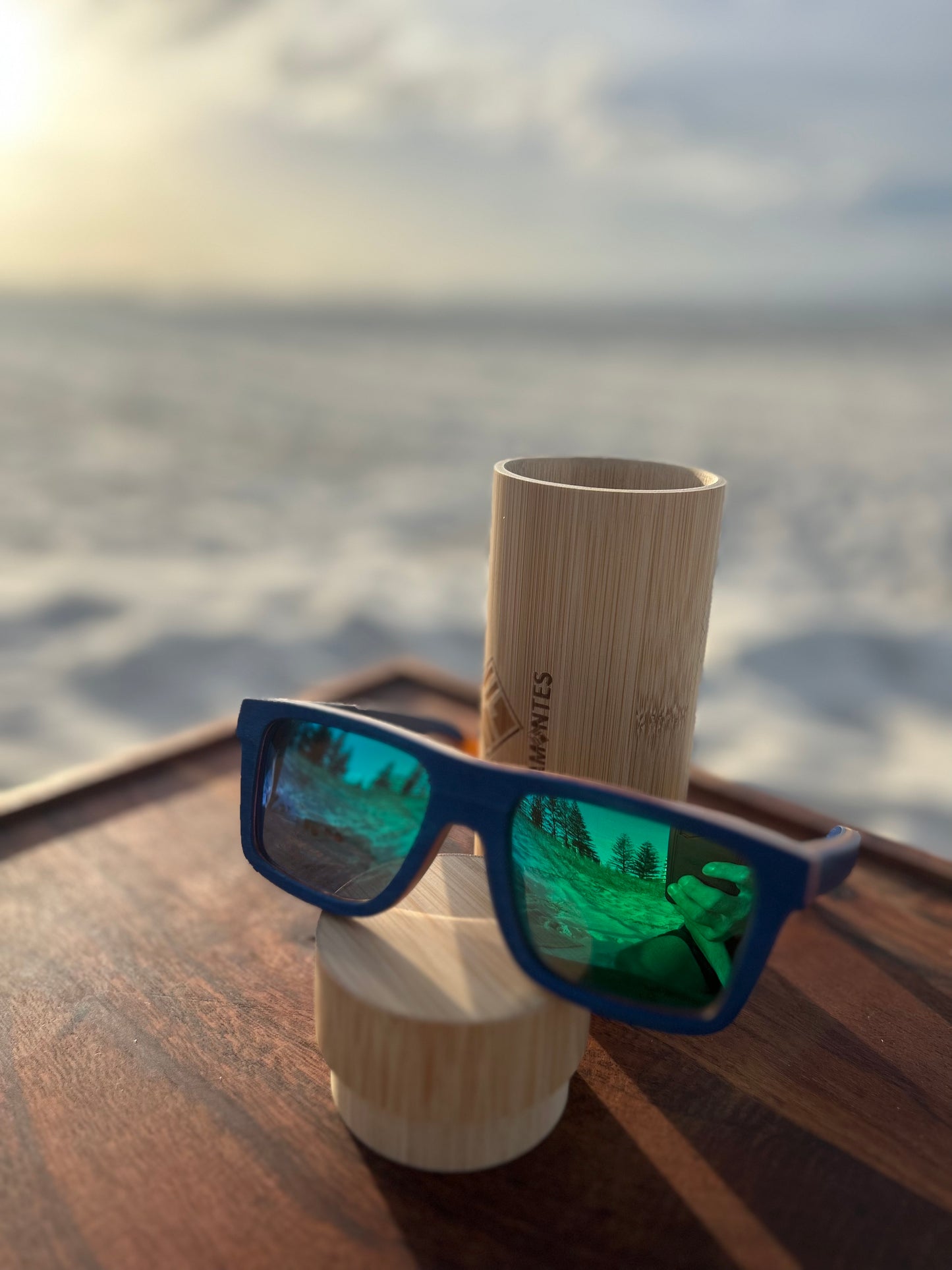 Wooden Sunglasses Polarized lens Square Style